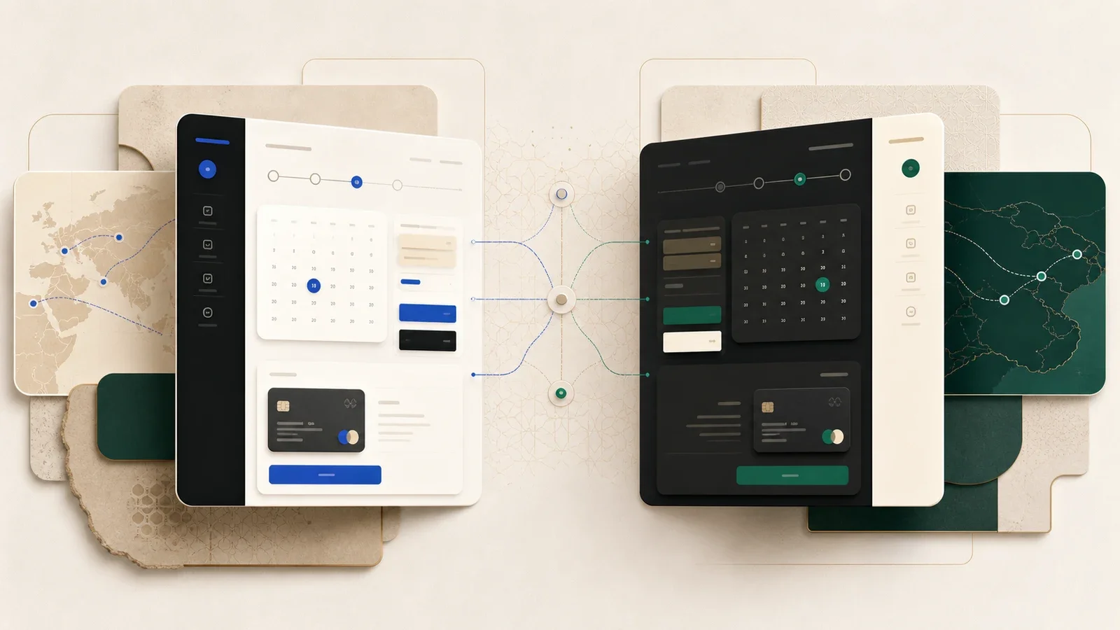 Abstract modular interface designed for Arabic-first product localization